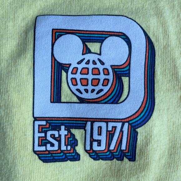 Walt Disney World Yellow Spirit Jersey Retro Style J34 - Picture 5 of 15
